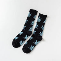 Maple Leaf Cotton Weed Socks